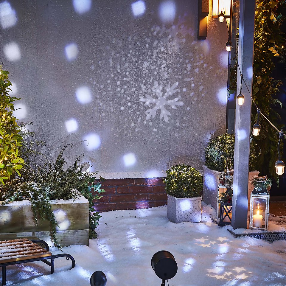 Falling Snowflake LED Projector Outdoor Christmas Light
