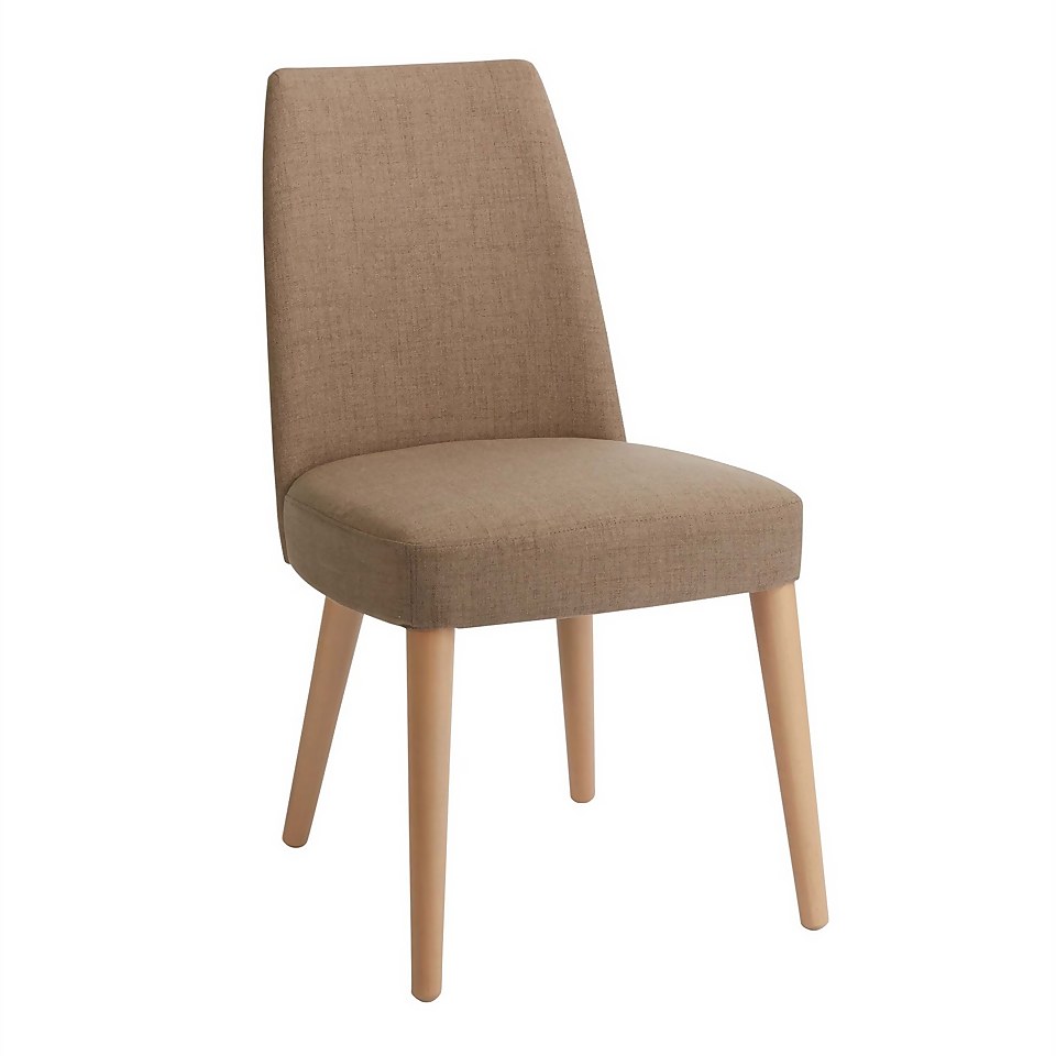 Riga Ilva Upholstered Dining Chairs - Set of 2 - Titanium