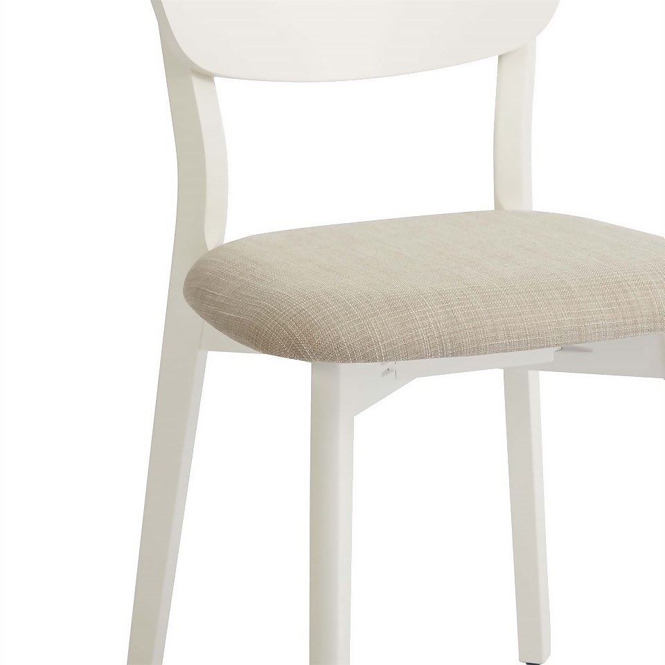 Nordic Kira Panel Back Dining Chairs - Set of 2