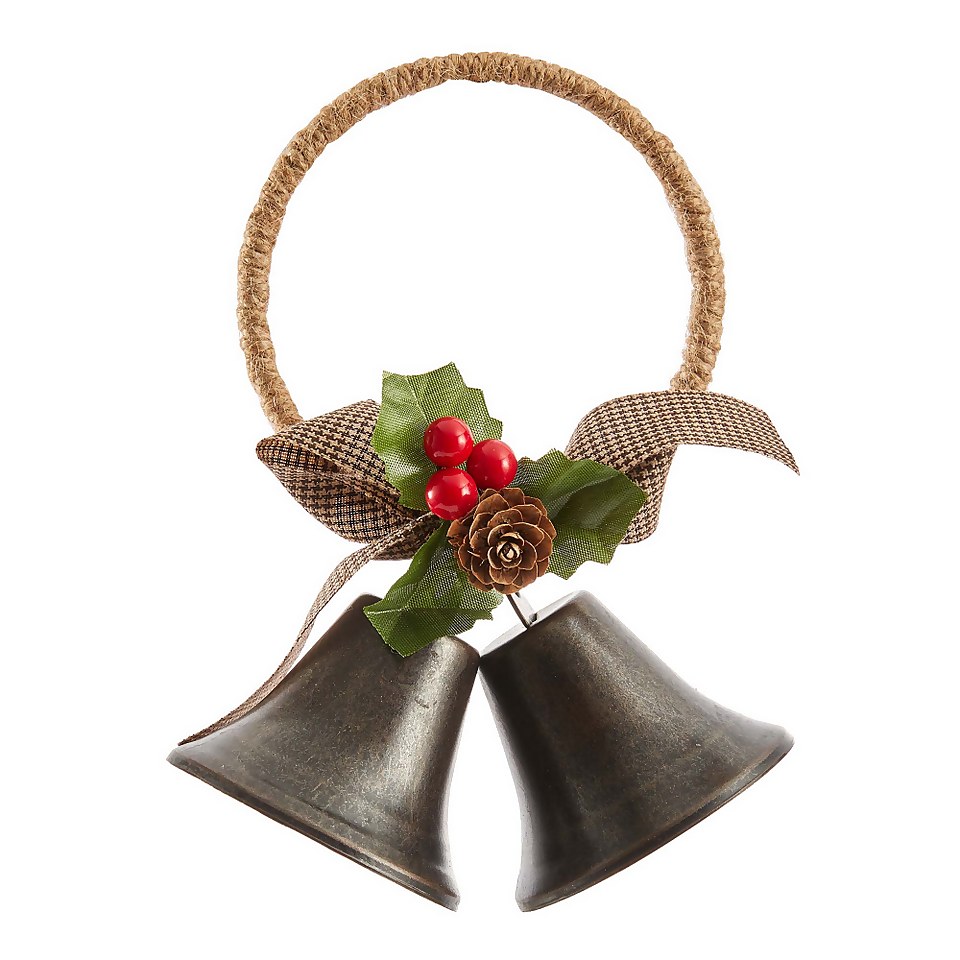 Nostalgic Bells Christmas Door Hanger Tree Decoration