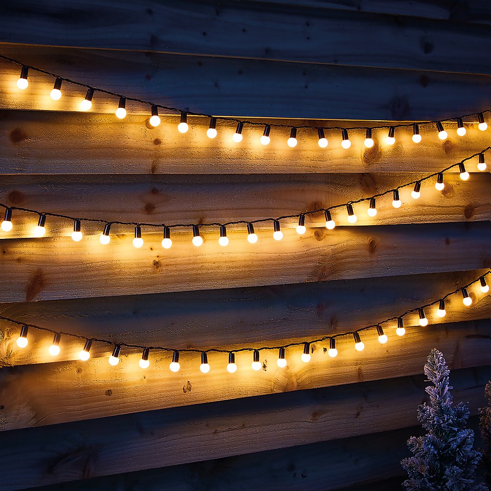 180 Berry Outdoor Christmas String Lights - Bright White