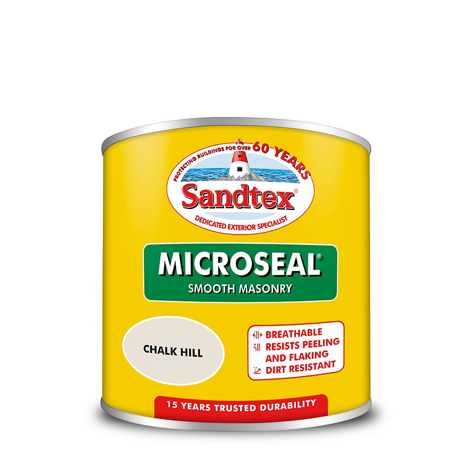 Sandtex Microseal Ultra Smooth Masonry Paint Chalk Hill - 150ml