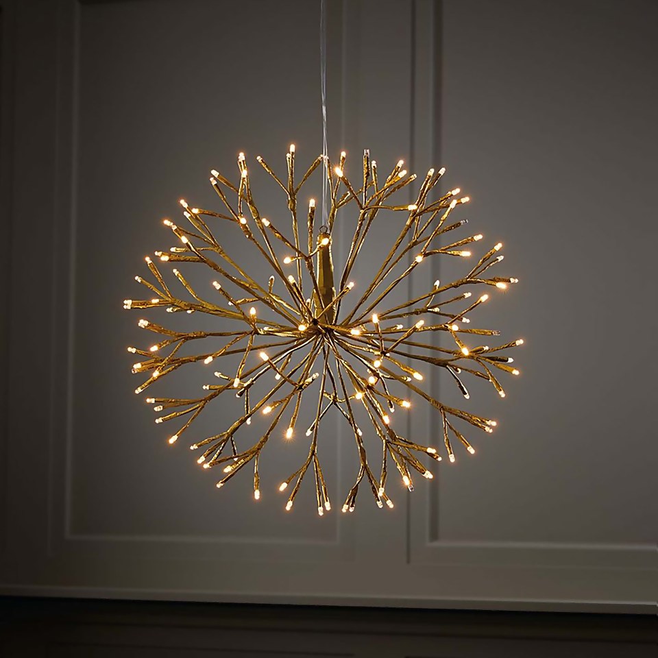 Champagne North Star LED Christmas Light Decoration - Small