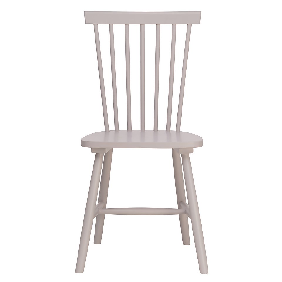 Laura Spindle Back Chair - Set of 2 - Lilac