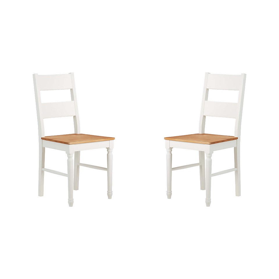 Laura Ladder Back Dining Chair - Set of 2