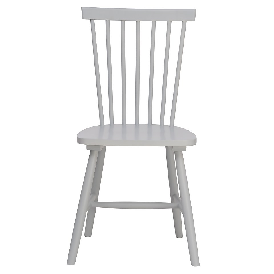 Laura Spindle Back Chair - Set of 2 - Pale Blue