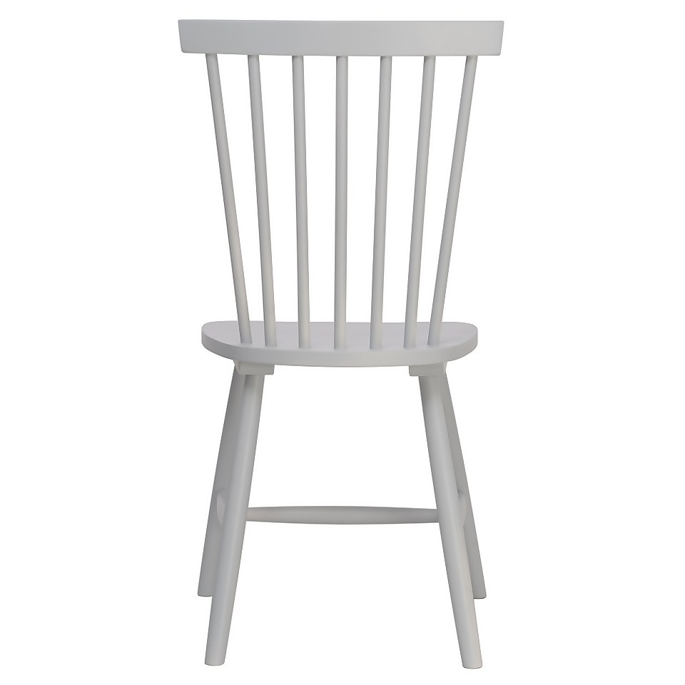 Laura Spindle Back Chair - Set of 2 - Pale Blue