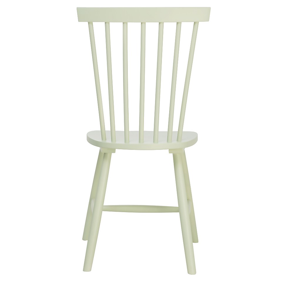 Laura Spindle Back Chair - Set of 2 - Sage Green