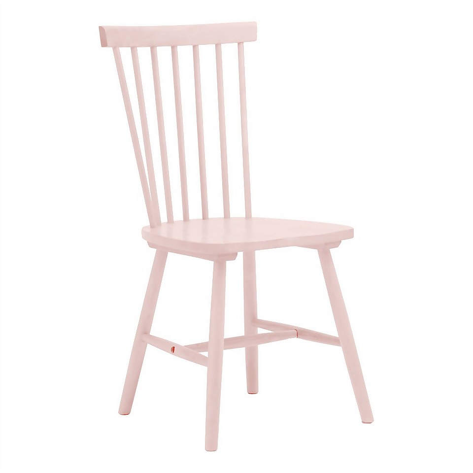 Laura 4 Seater Dining Set - Pink Spindle Chairs