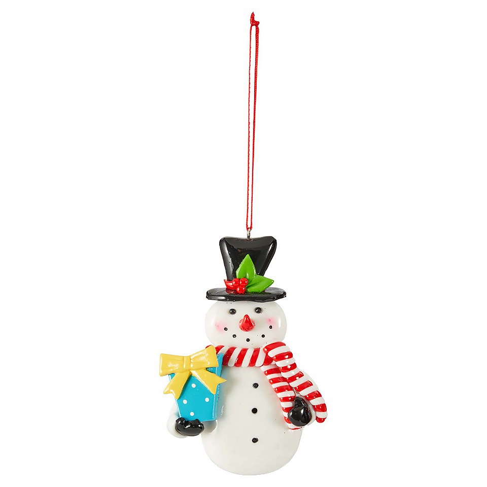 Santa or Snowman Christmas Tree Decoration - Assortment