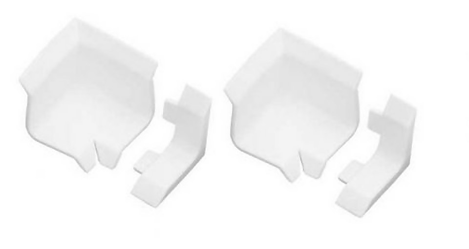 Homelux Bath Seal Corners and Ends - White - 2 Pack