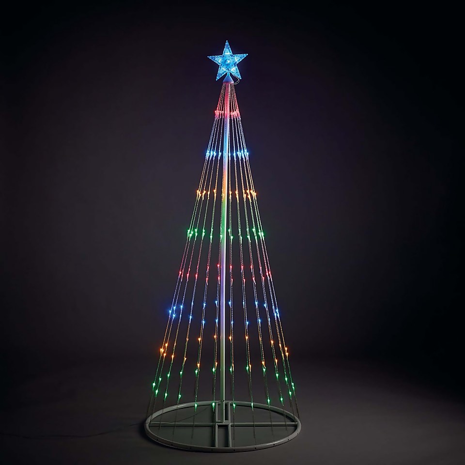 5ft String Tree Dancing Multicolour LED Outdoor Christmas Light Decoration