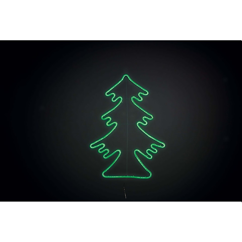 Neon Christmas Tree Outdoor Christmas Light Decoration - 60cm