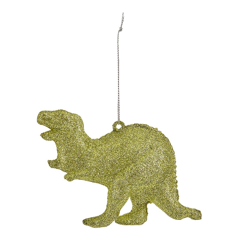Glitter Dinosaur Christmas Tree Decoration - Assortment