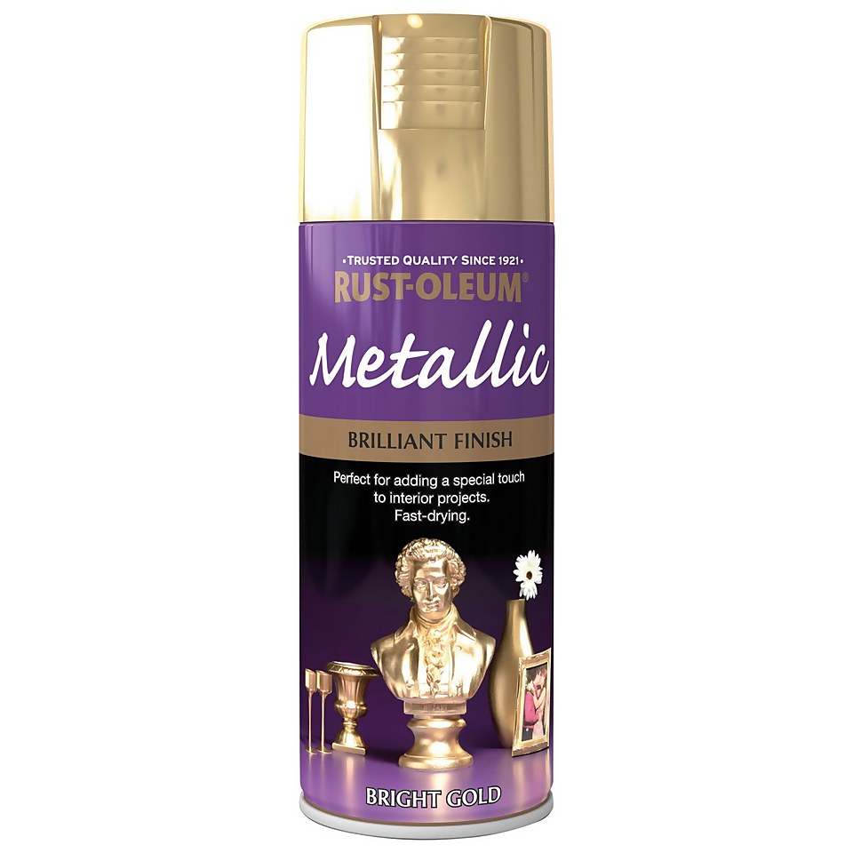 Rust-Oleum Metallic Brilliant Finish Spray Paint Gold - 400ml