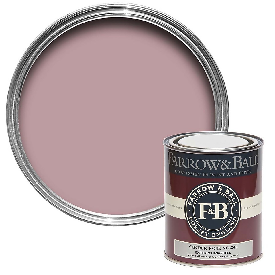 Farrow & Ball Exterior Eggshell Paint Cinder Rose No.246 - 750ml