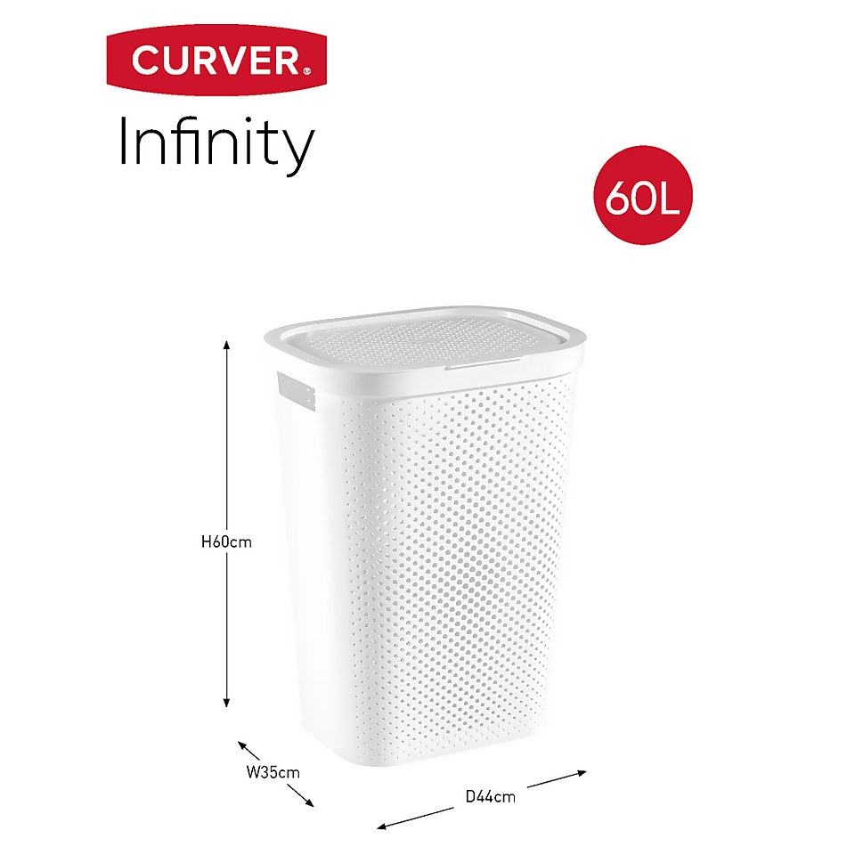 Infinity Laundry Hamper - White