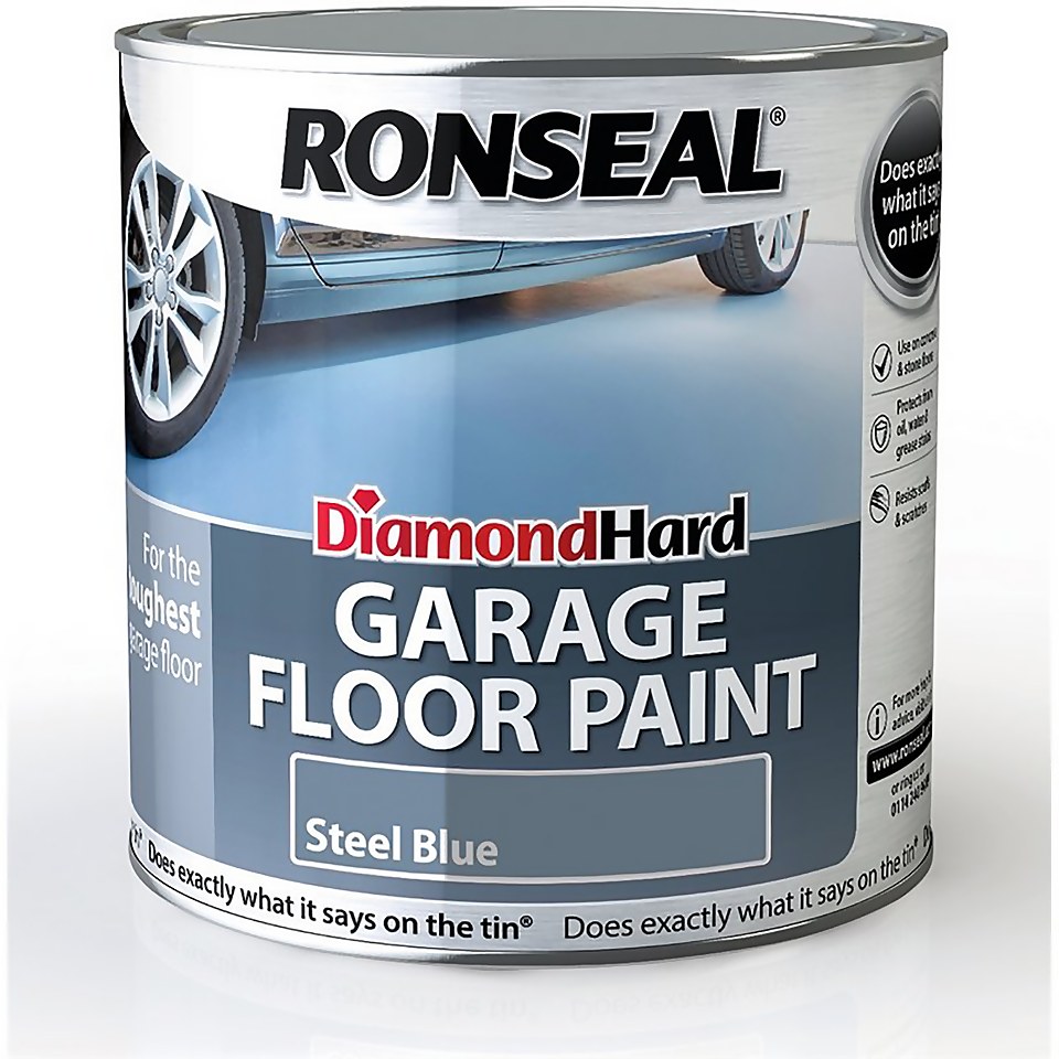 Ronseal Diamond Hard Garage Floor Paint Steel Blue - 2.5L