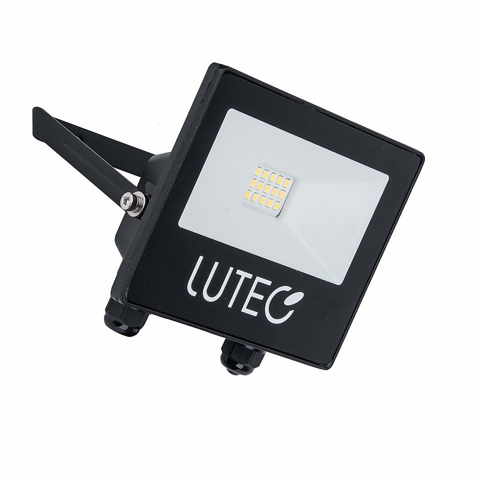 Lutec TEC10 LED Slim Floodlight - Black