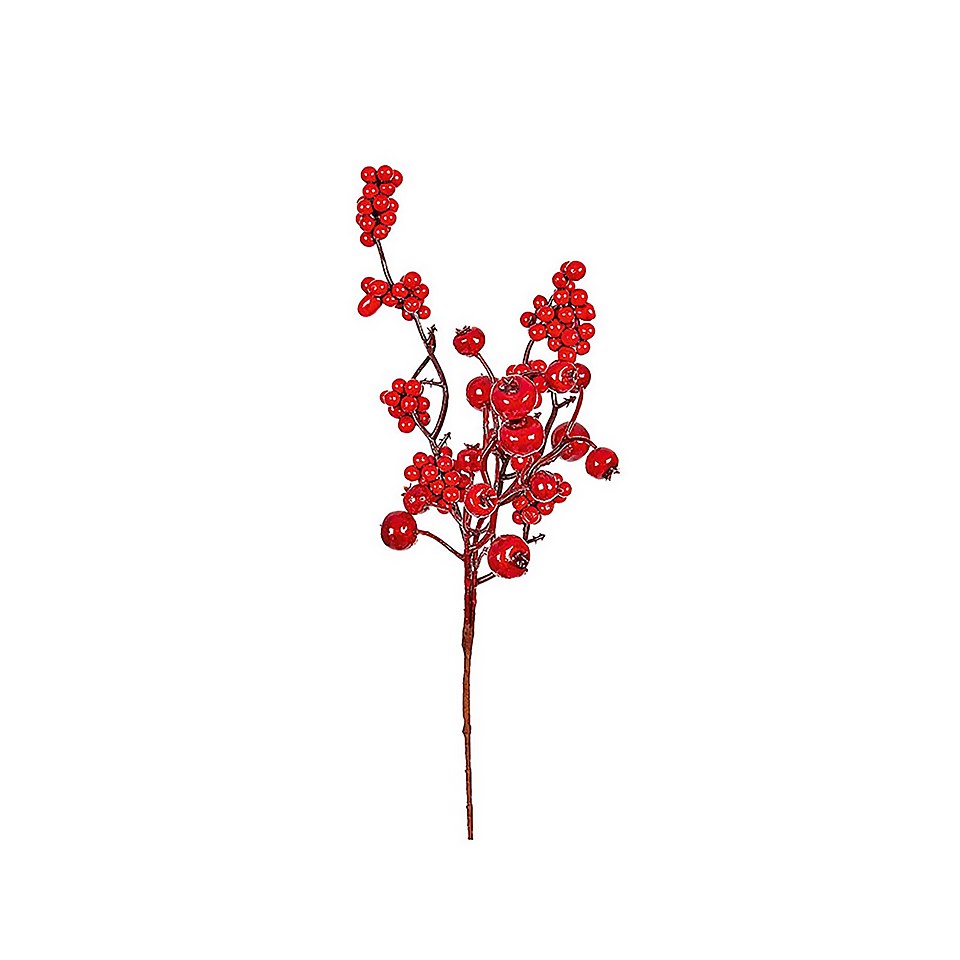 Red Berry Pick Christmas Decoration