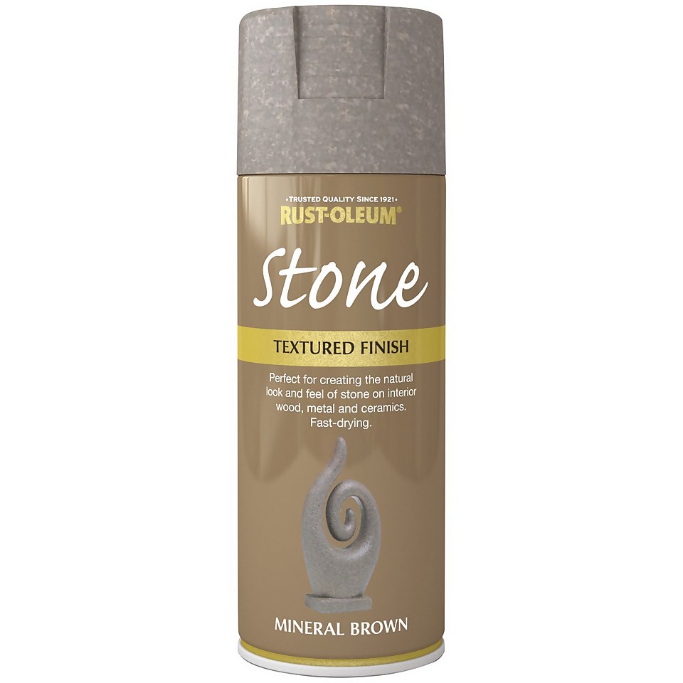 Rust-Oleum Stone Spray Paint - Mineral Brown - 400ml