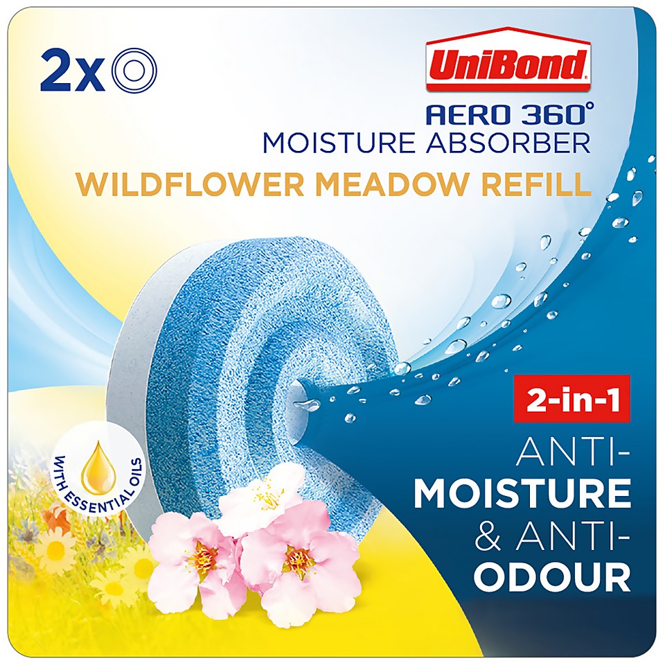 UniBond Aero 360 Wildflower Meadow Refills - Pack of 2