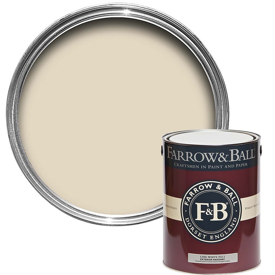 Farrow & Ball Exterior Masonry Lime White No.1 - 5L
