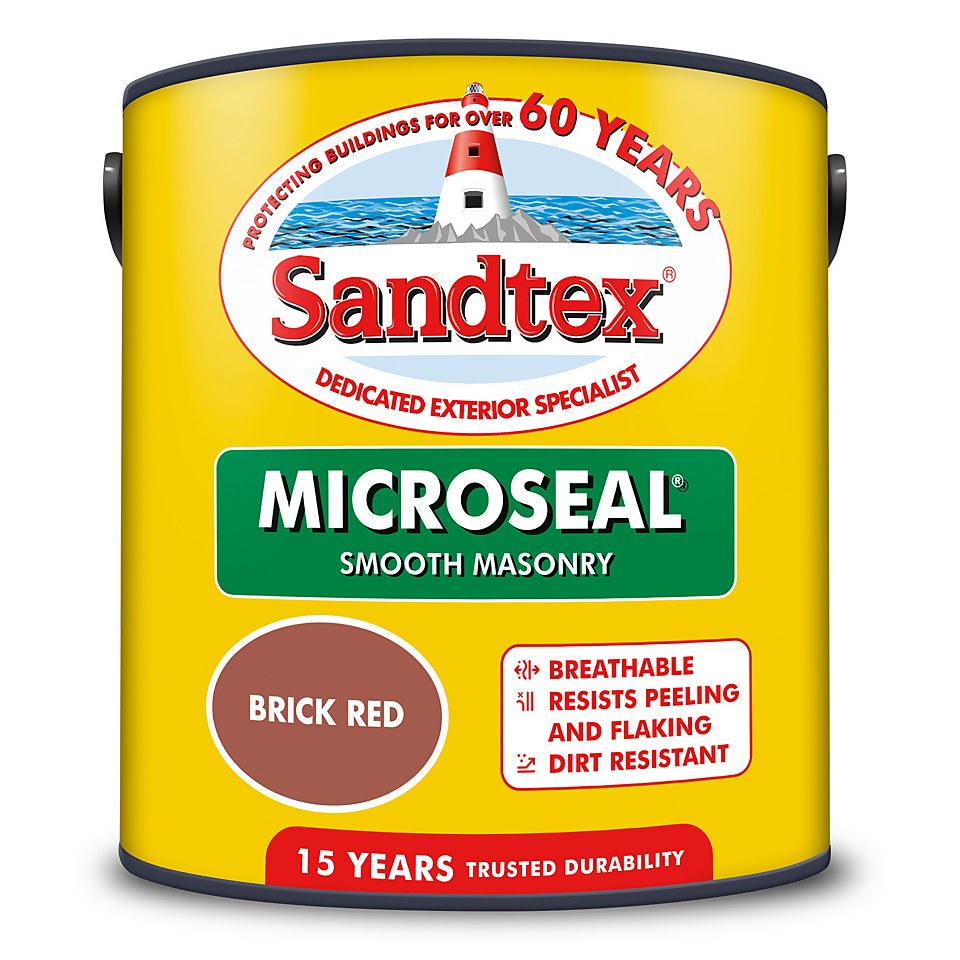 Sandtex Ultra Smooth Masonry Paint Brick Red - 2.5L