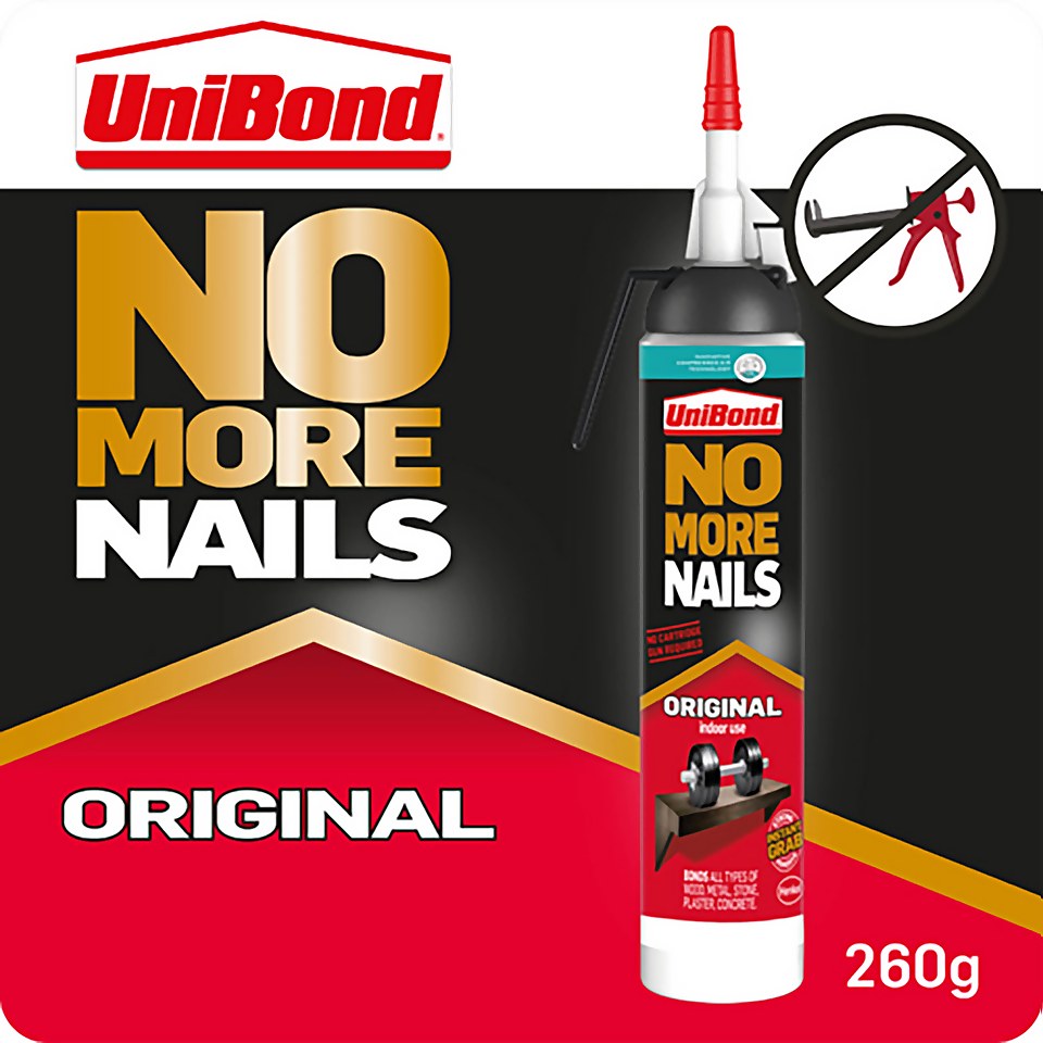 UniBond No More Nails Original Grab Adhesive Easy Pulse 260g
