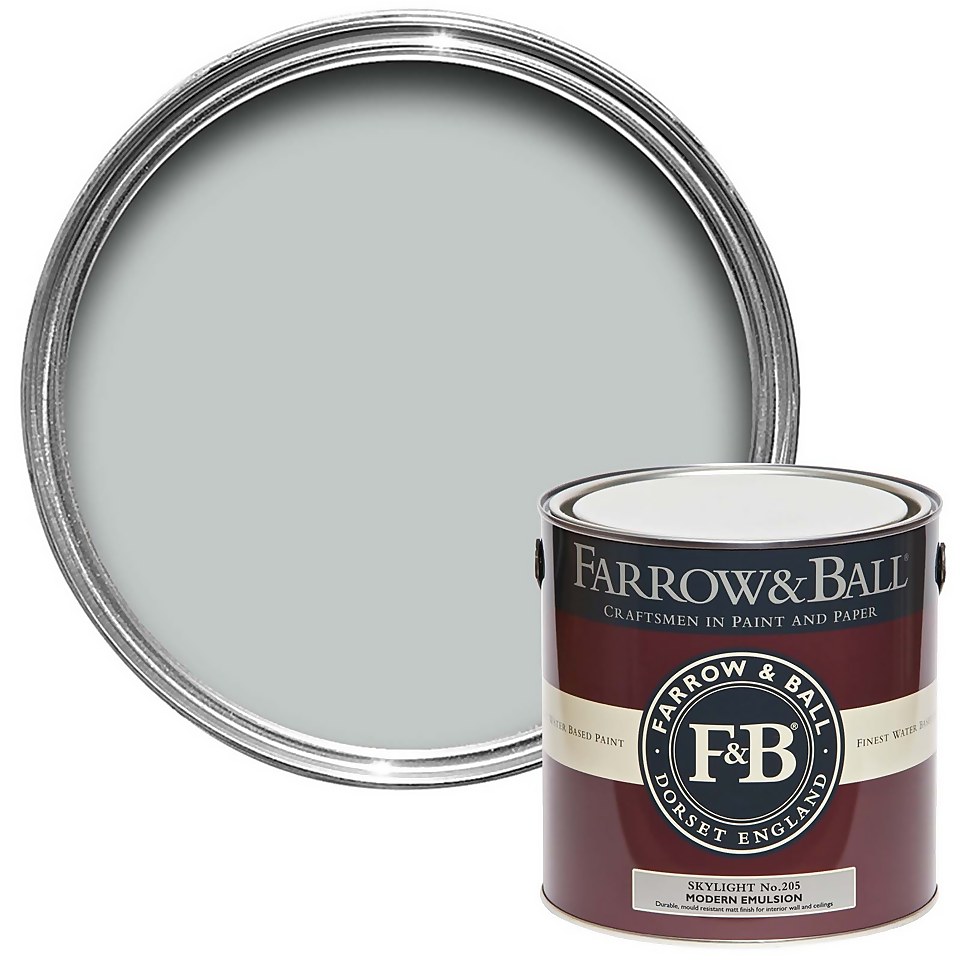Farrow & Ball Modern Matt Emulsion Paint Skylight No.205 - 2.5L