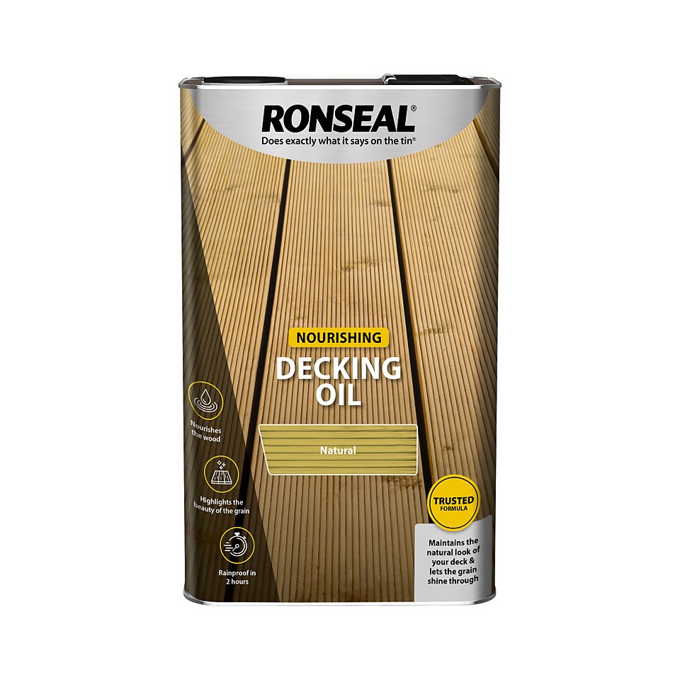 Ronseal Standard Decking Oil Natural - 5L