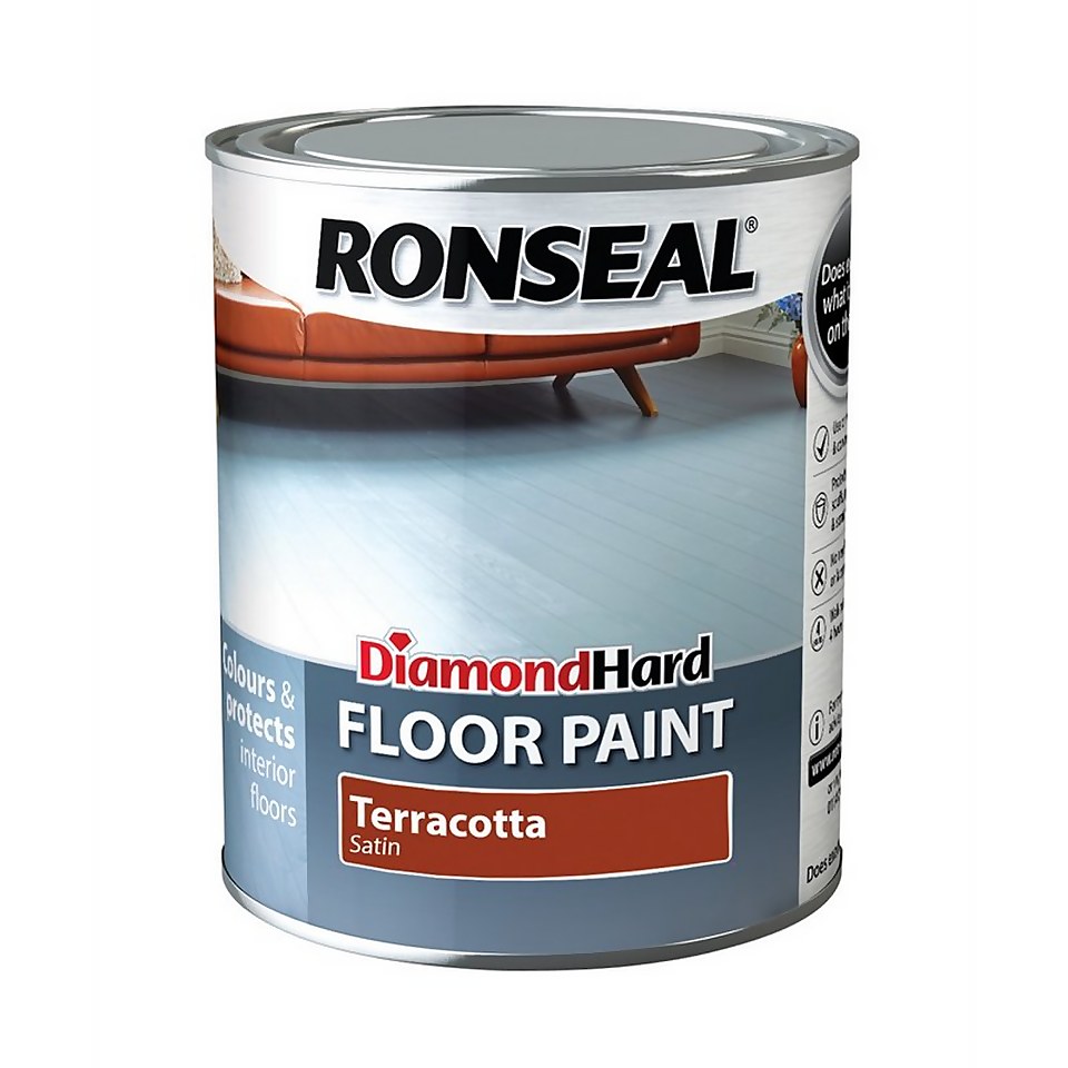 Ronseal Diamond Hard Terracotta - Floor Paint - 750ml