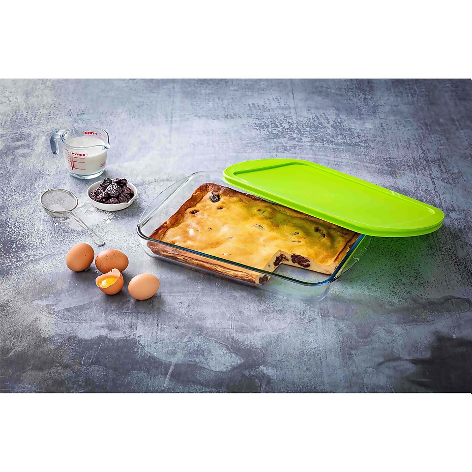 Pyrex Cook & Store 2 Piece Shallow Roaster with Lid
