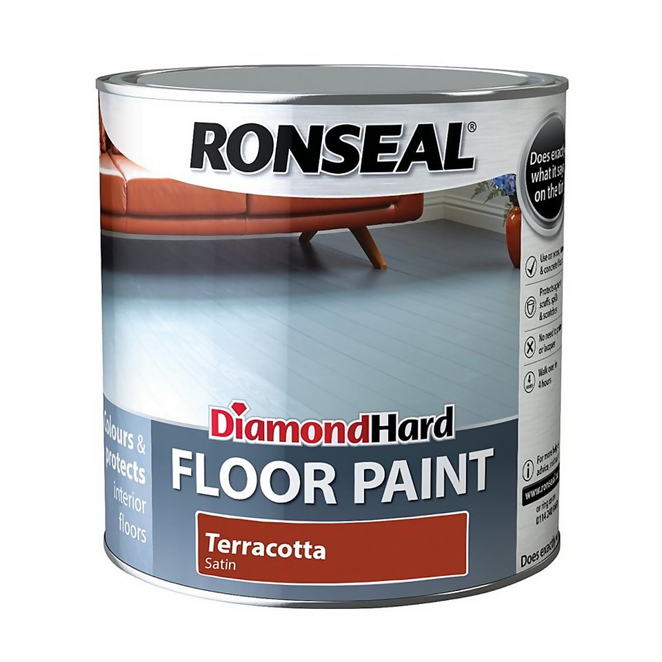 Ronseal Diamond Hard Terracotta - Floor Paint - 2.5L
