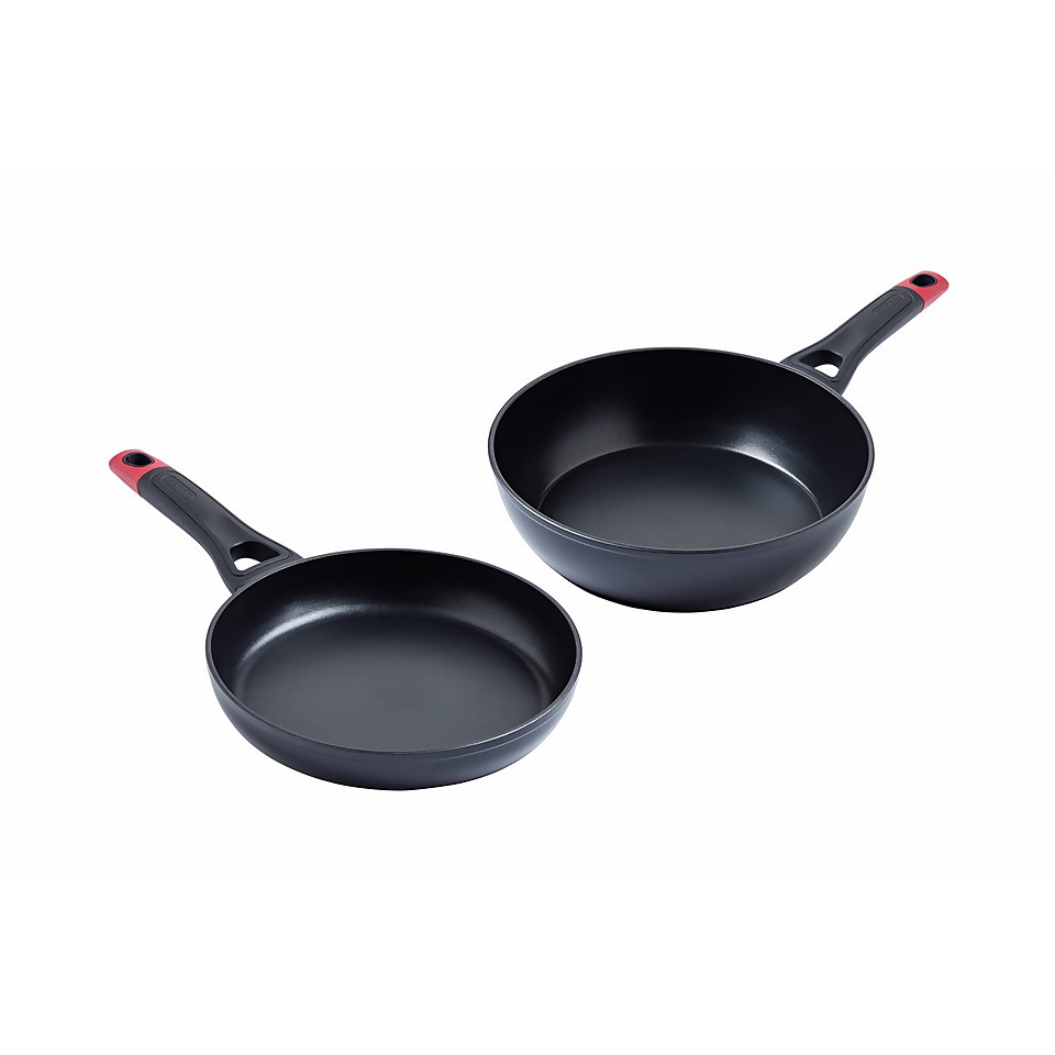 Pyrex Optima Plus Deep Frying Pans - Set of 2