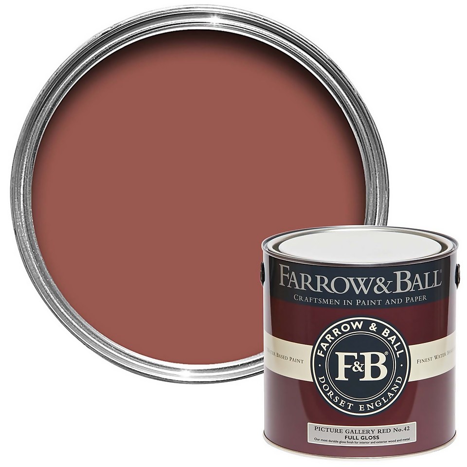 Farrow & Ball Full Gloss Picture Gallery Red No.42 - 2.5L
