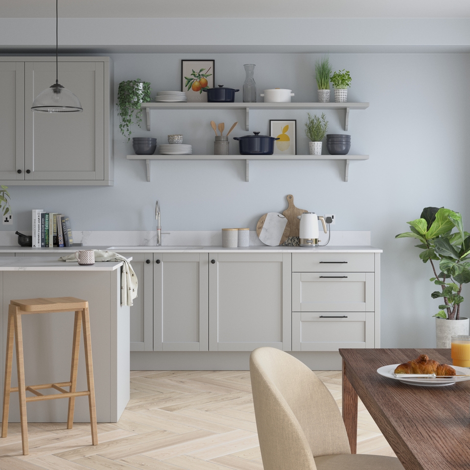 Dulux Easycare Kitchen Matt Emulsion Paint Frosted Steel 2.5L Homebase