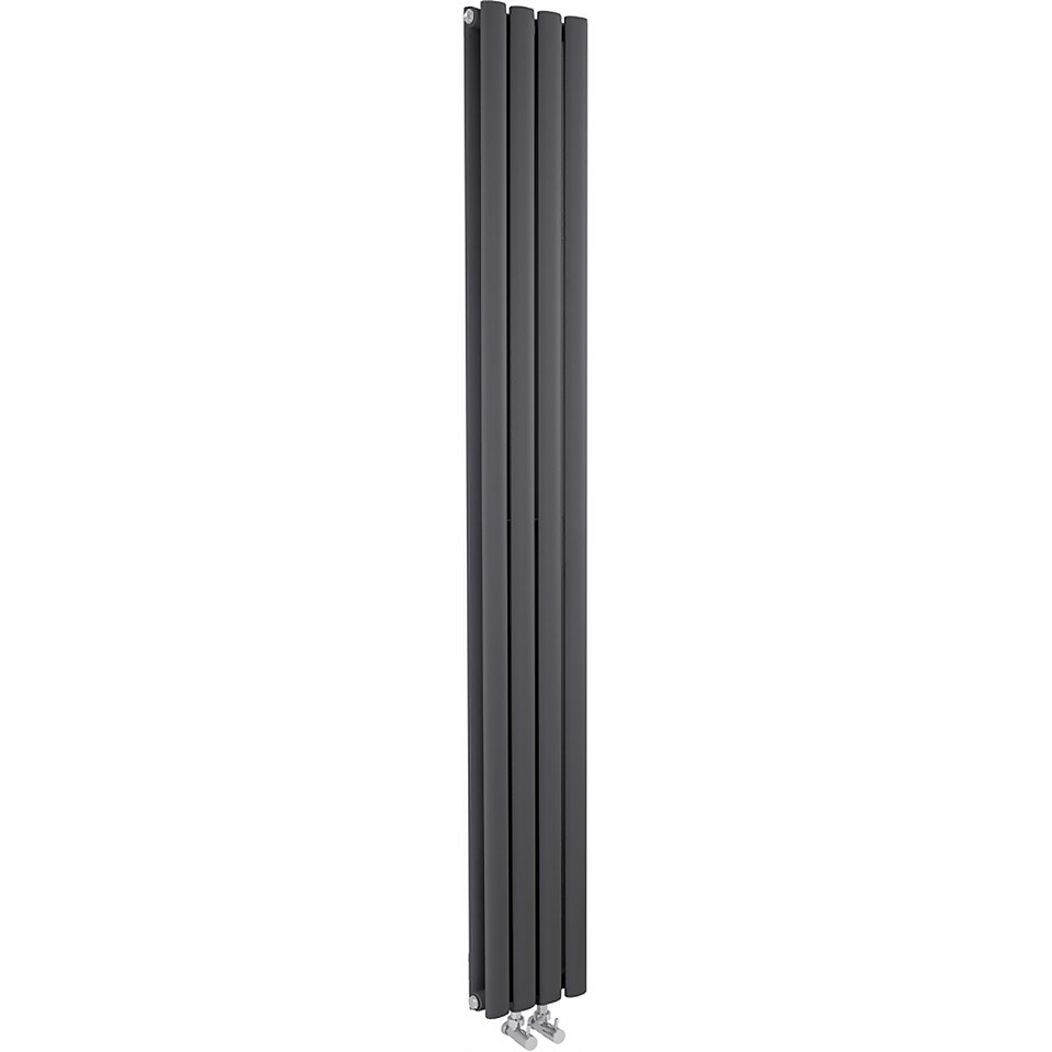 Balterley Embrace Cloakroom Radiator - 1800 x 236mm - Anthracite