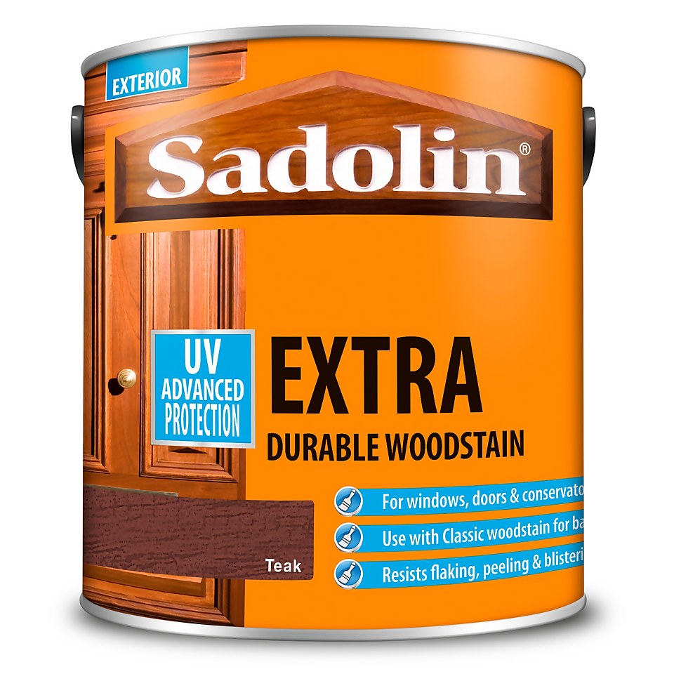 Sadolin Extra Durable Woodstain Teak - 2.5L
