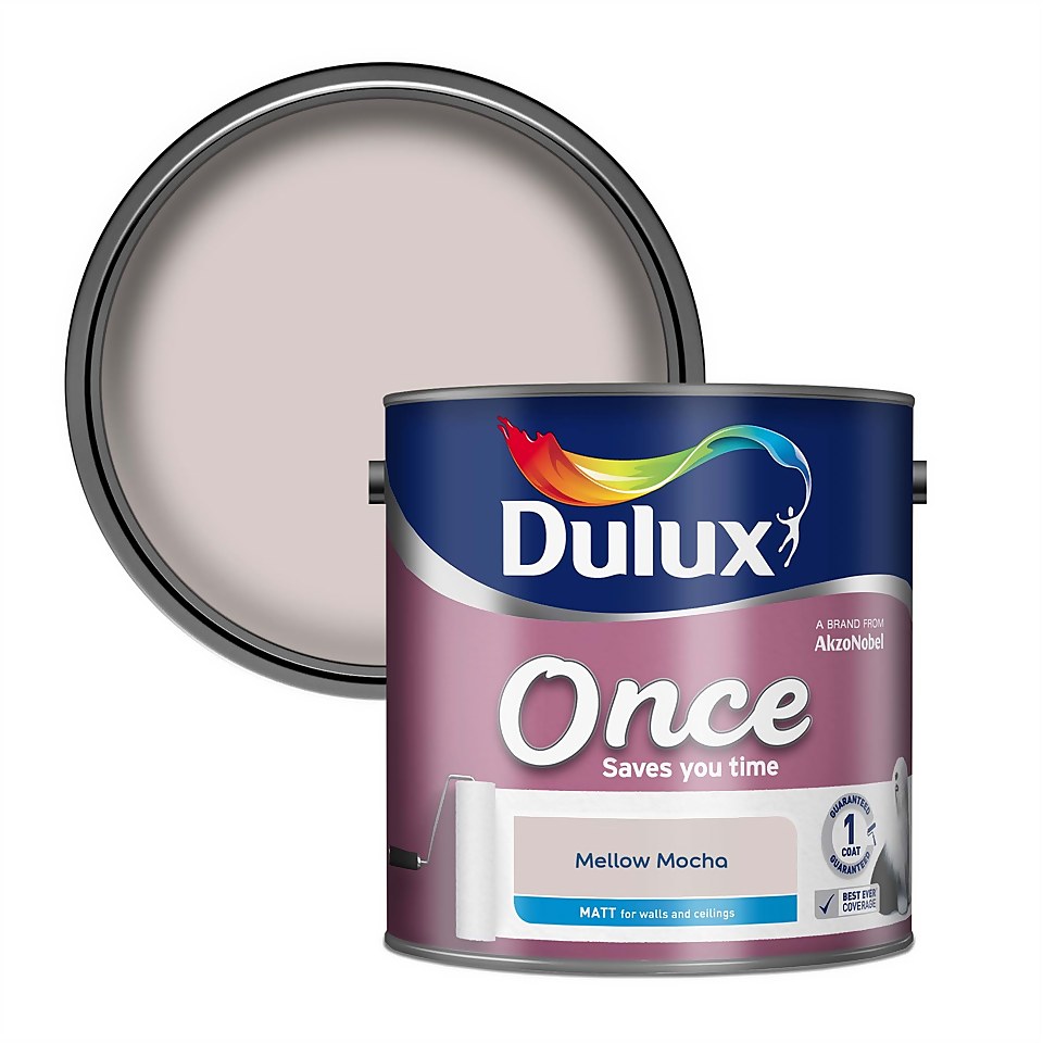 Dulux Once Mellow Mocha - Matt Paint - 2.5L
