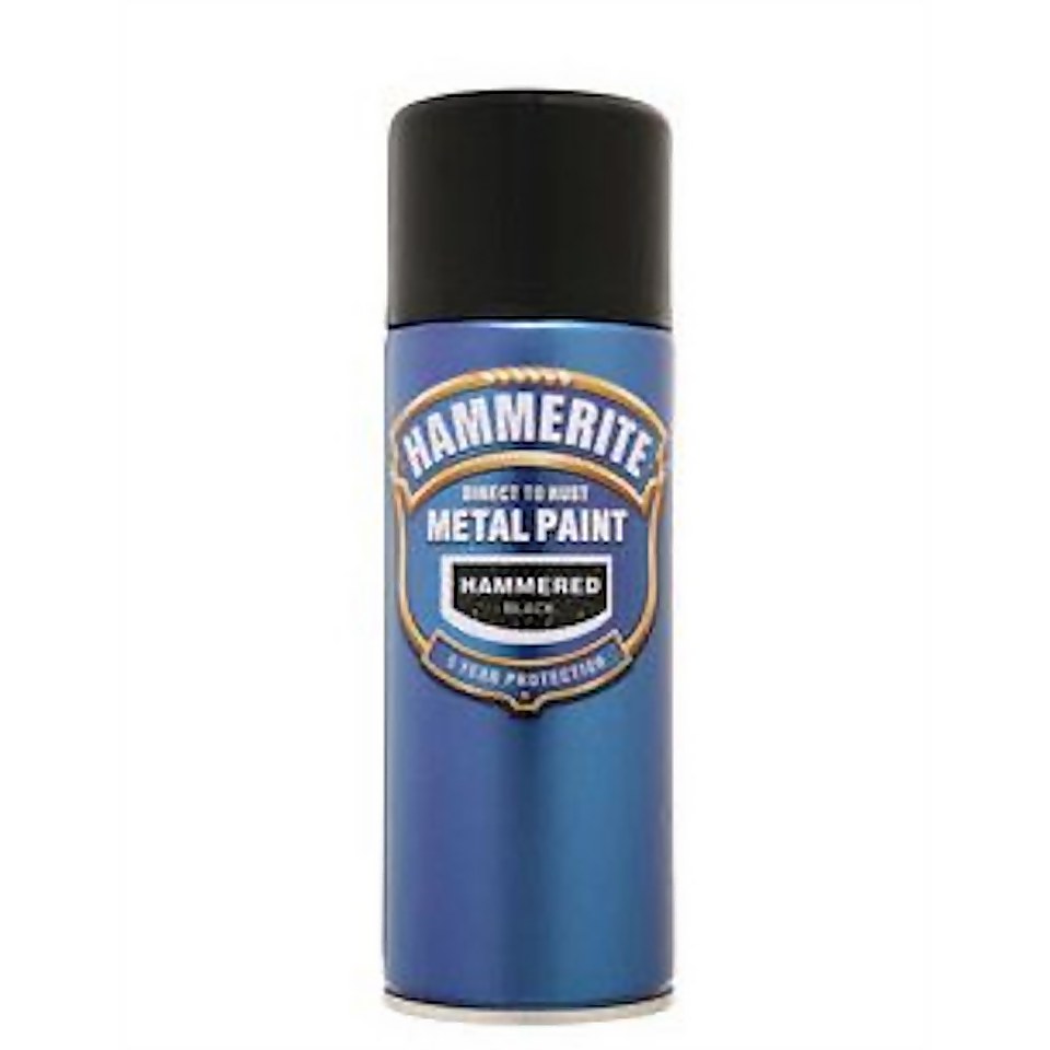 Hammerite Hammered Spray Paint Black - 400ml