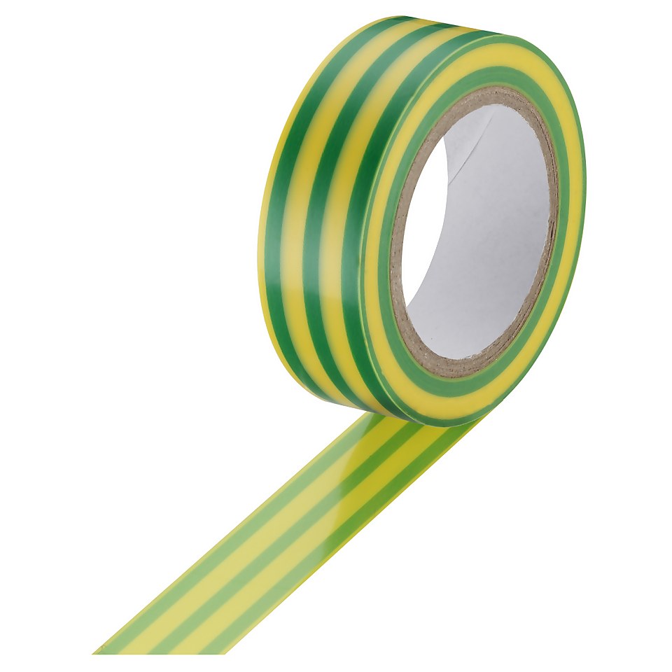 Masterplug Insulation Tape 10m Green/Yellow