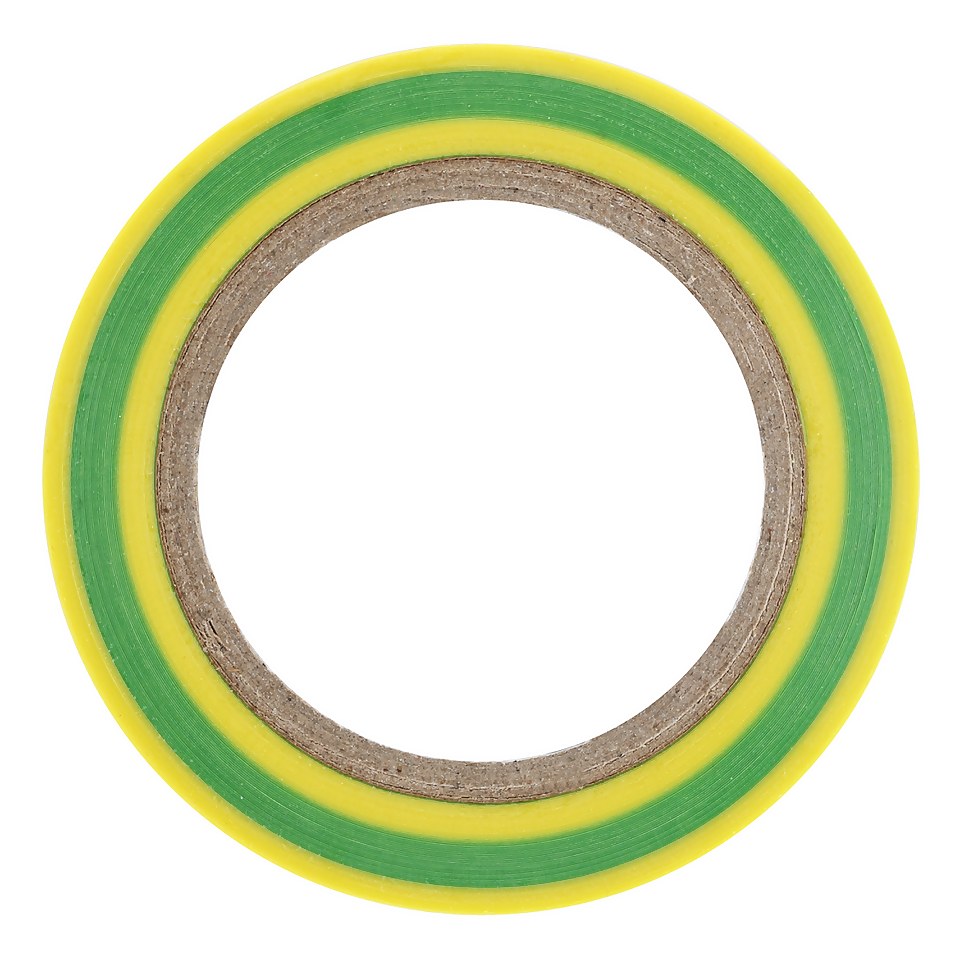 Masterplug Insulation Tape 10m Green/Yellow