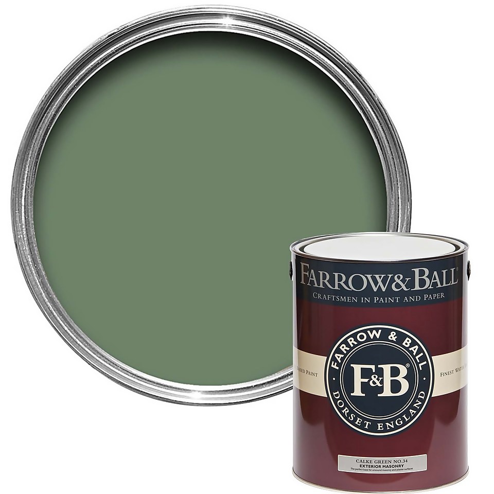 Farrow & Ball Exterior Masonry Calke Green No.34 - 5L