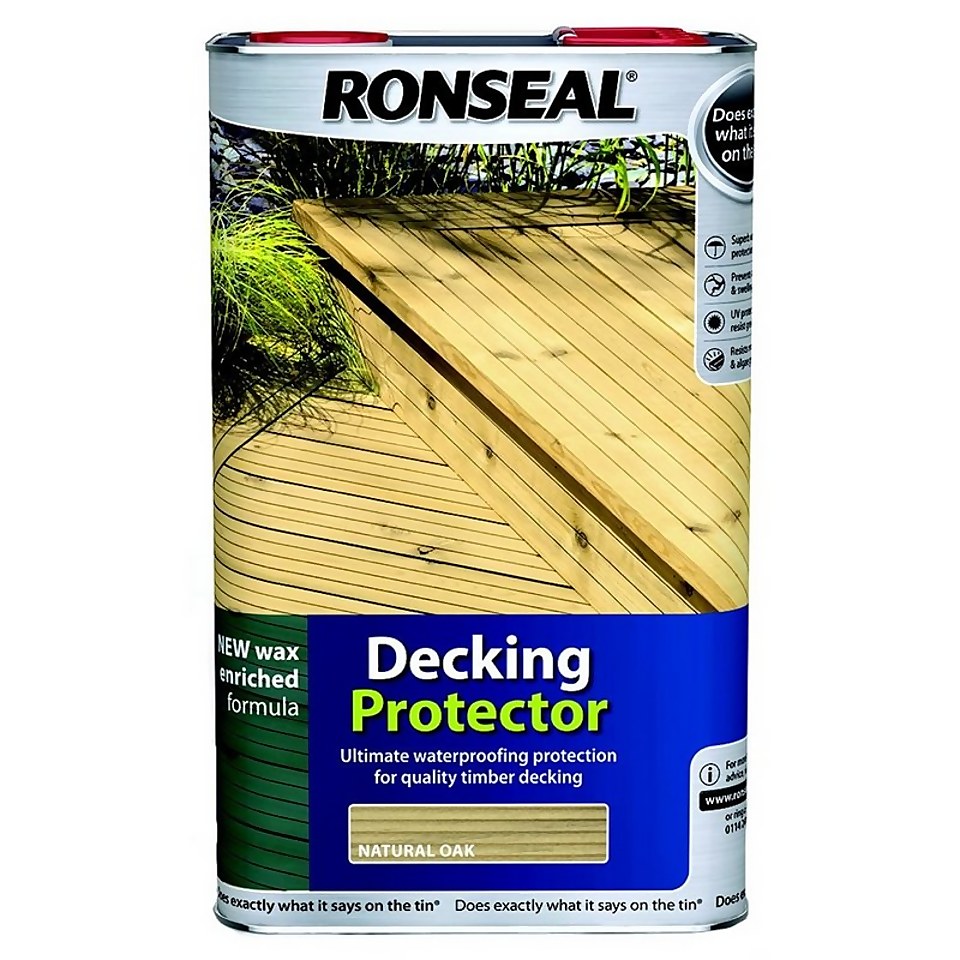 Ronseal Decking Protector Natural Oak - 5L