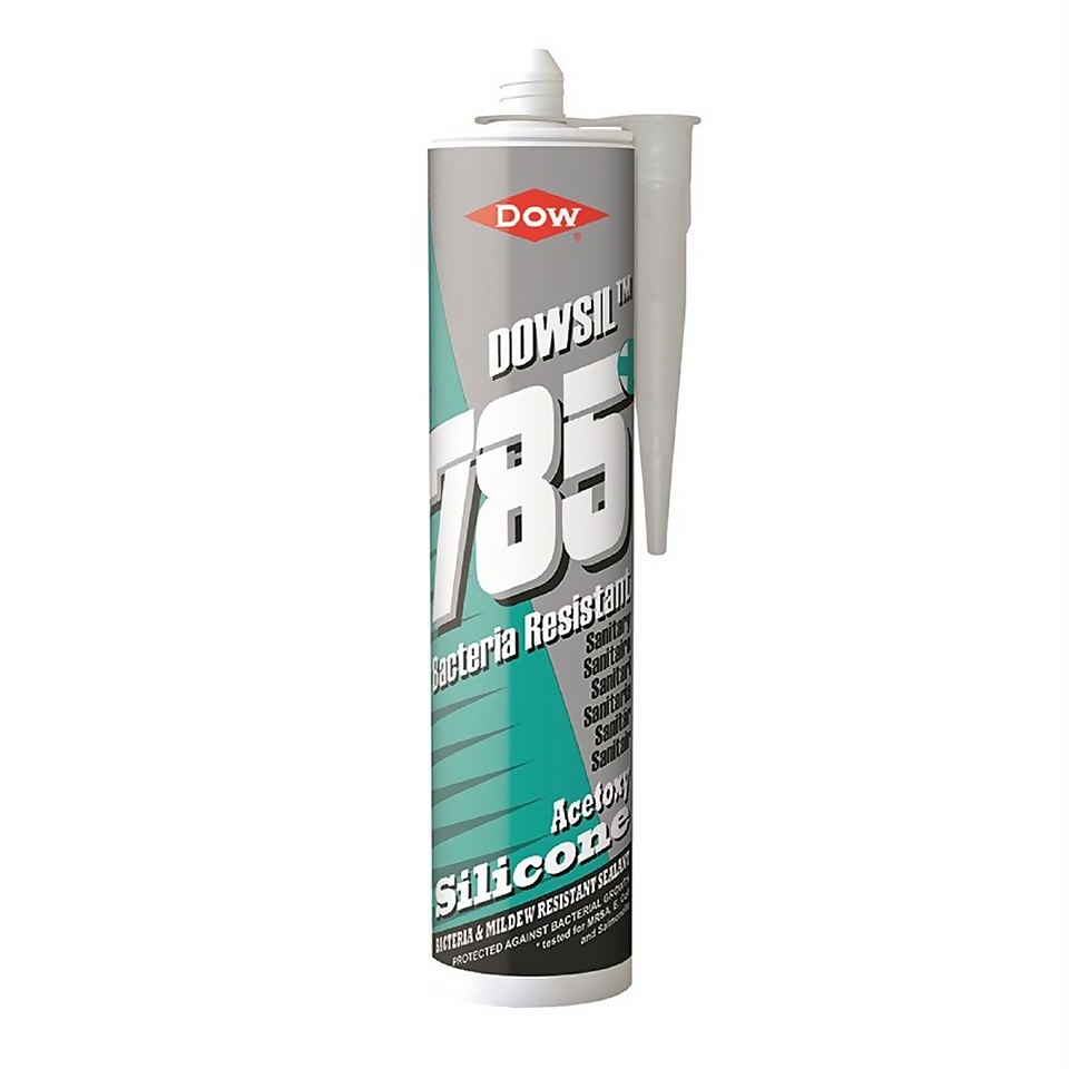 Dow Corning 785+ Bacteria Resistant Sanitary Silicone Clear Sealant - 310ml