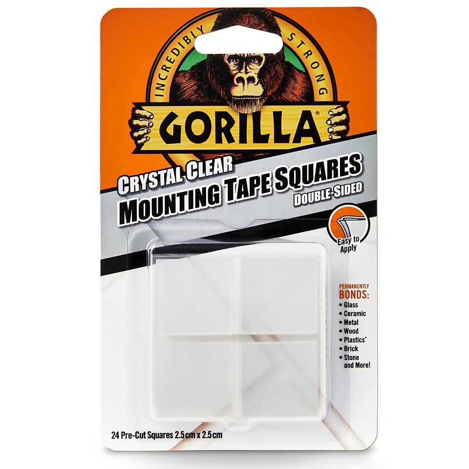 Gorilla Mounting Tape Squares 2.5 x 2.5cm