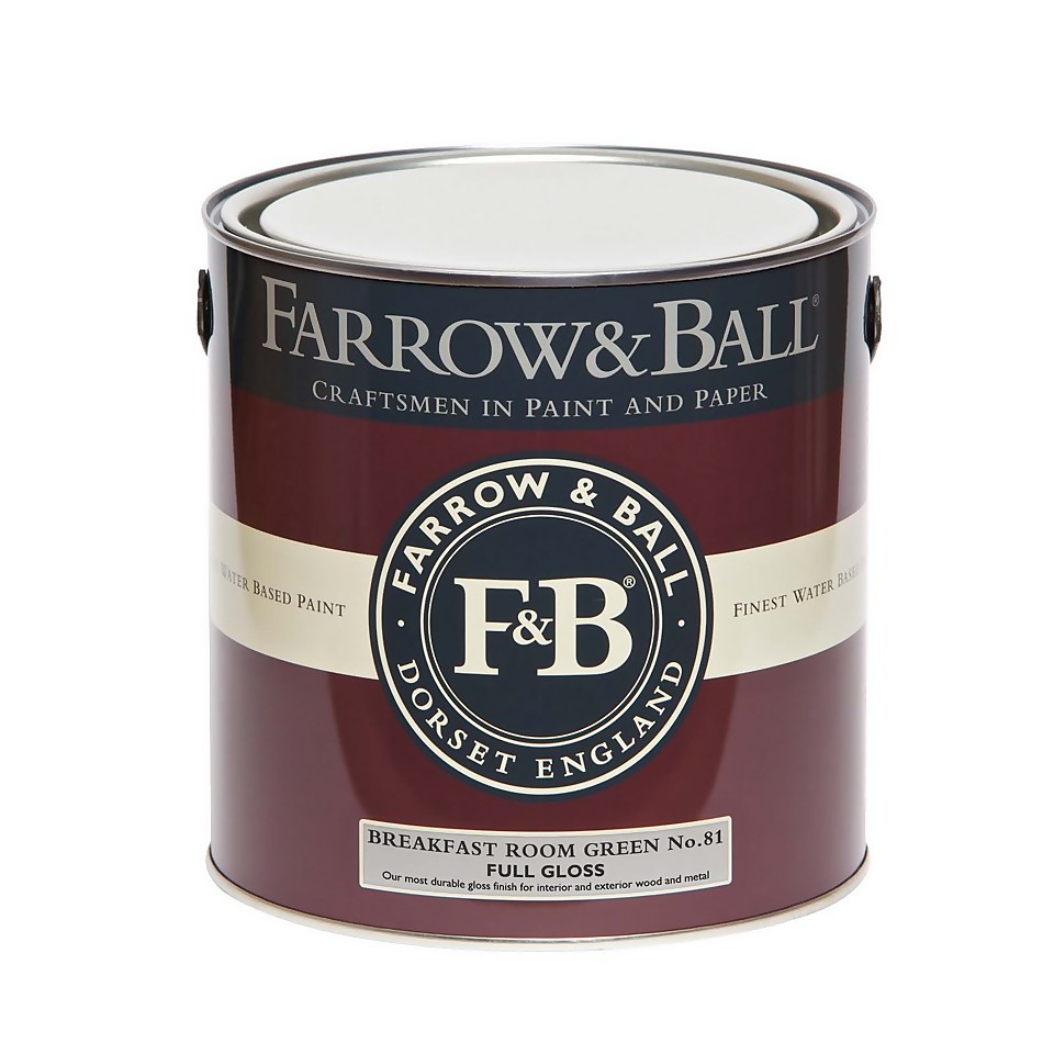 Farrow & Ball Full Gloss Breakfast Room Green No.81 - 2.5L