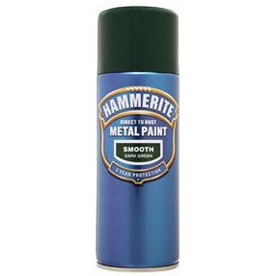 Hammerite Smooth Spray Paint Dark Green - 400ml