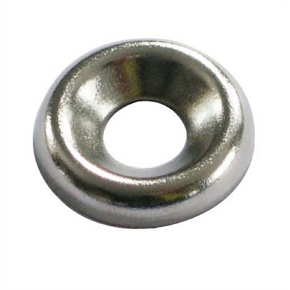 Screw Cup Washer - Nickel Plated - 5mm - 20 Pack